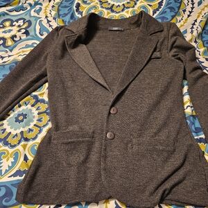 Tart Dark Gray Blazer